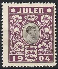 JULEMÆRKER DANMARK | 1904 - Dronning Louise - Ubrugt
